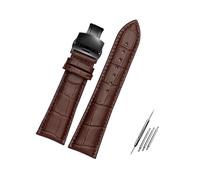 Rodsah Watch Strap 23mm 24mm 26mm 28mm Big Width Black/Brown Men's Leather Watch Bracelet,26mm