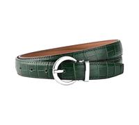 Rodsah Women's Genuine Leather Belt 2.3cm Width Crocodile Pattern Waist Belt for Jeans,Green,110x2.3cm