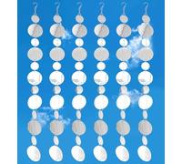 Rodudu Bird Scare Discs Set, Large 36 Discs and Medium 30 Discs, Highly Reflective Double-Sided Reflectors for Outside Garden Patio Yard