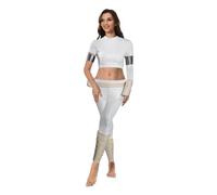 Rodwake Womens Queen Cosplay Costume Princess Costume Adult Movies Halloween Cosplay Outfit, White(without Colak), Small