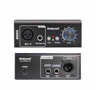 Rodyweil Microphone Preamp Gain Booster for Dynamic Condenser Mic Max 75db Gain for Audio Interface Live Streaming