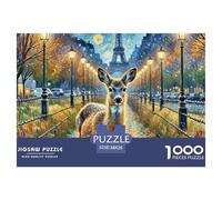 Roe Deer 1000 Piece Jigsaw Puzzle Animal for Age 12+ Educational Activities Memory Games Stress Relief 38x26cm/1000pcs