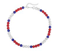 Roe Dolph Baseball Necklace for Women Men Rhinestone Beaded Necklace Glitter Bling Inspired Sports Jewelry Chain Gifts for Baseball Players Team Lovers, L, Stone, No Gemstone