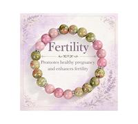 Roe Dolph Natural Stone Bead Bracelet for Women Multicolor Stretch Wrist Jewelry Hope New Beginnings Gift Valentines Baby Shower Present, L, Stone, no gemstone