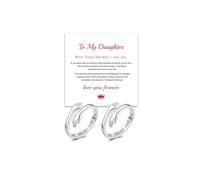 Roe Dolph To My Daughter Hope Ring Inspirational Hug Ring for Daughter Always with You Adjustable Meaningful Gift Jewelry, L, Brass, No Gemstone