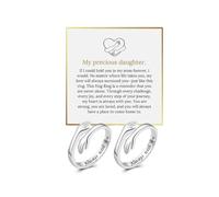 Roe Dolph To My Granddaughter Hope Ring Inspirational Hug Ring from Grandma Adjustable Meaningful Jewelry Christmas Holiday Gift, L, Brass, No Gemstone