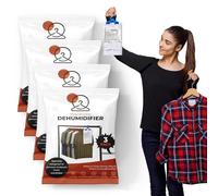 Roe Tenpo 12 Pack Wardrobe Dehumidifier Hanging Bags, 210g Each Bag Moisture Absorber, Condensation Absorbers Dehumidifiers for Home, Wardrobe, Kitchen, Bedroom, Caravan, Office etc
