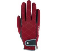 Roeckl Ladies Julia Riding Gloves - Horse Riding Gloves - Red - Size: Glove 6.5