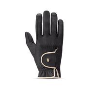 Roeckl Ladies Lona Riding Gloves - Horse Riding Gloves - Black - Size: Glove 7.5