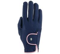 Roeckl Lona Sports Riding Gloves Ladies Summer Gloves Navy/Vintage Pink 8