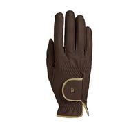 Roeckl Sports equestrian gloves LONA, ladies summer riding glove, mocha/gold 7.5