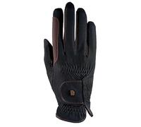 Roeckl Sports equestrian gloves MALTA, summer riding glove, black/mocha 8.5