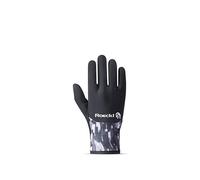 Roeckl Sports Riding Glove Tryon 2, Summer Finger Gloves, Black 3.0