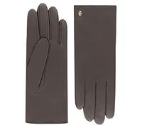 Roeckl Women's Hamburg Leather Gloves, Coffee, 8.5