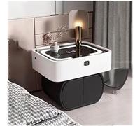 Roedax nightstand Light Luxury Nightstand 2 Drawers Artificial Board Smart End Tables Wireless Charging Bedside Table with Usb and Type-c Ports minimalist