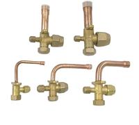 ROEDE 1pcs 3 way 4 way service valve for Air conditioning fitting reverse high and low pressure air conditioner release valve (Color : 16 mm)