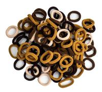 Roellgs 200 Pcs Baby Hair Bands, 8 Colors Girl Hair Bobbles Candy Color, Hair Bands for Women, Soft Seamless Elastic Toddler Hair Bobbles for Baby Girls Infants Toddlers (Mixed Brown)