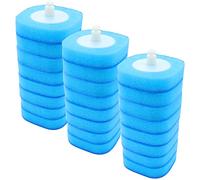 Roellgs 24pcs Disposable Toilet Brush Replacement Head, Toilet Stick Disposable Brush Head, Toilet Stick Disposable Replacement Head（replacement head））