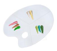 Roellgs 2pcs Paint Palette for Acrylic Paint ，39x28 cm ， Ideal Artist Palette for Acrylic Paint and all waterbased Paints - White Painting Palette with Hole for Thumb