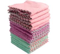 Roellgs Dish Cloths 15 Pack,Super Absorbent Coral Fleece Kitchen Cloth Cleaning Cloths,Reusable Dish Towels, Premium Microfiber Cleaning Cloths, Nonstick Oil Washable Fast Drying 30X30CM