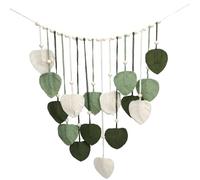 Roellgs Macrame Wall Hanging Tapestry Large Boho Decorative Macrame Leaves Tapestry Woven Wall Hanging Decor for Bedroom Living Room Children's Room (green)