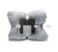 Römer Wellness Luxury Fur-Feeling Blanket - 150 x 200 cm, 530 g/m², Elegant Double-Face Look, Luxury for All Senses: Anti-Static, Faux Fur Side Reminiscent of Rabbit Fur, Oeko-Tex 100