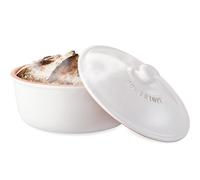 Römertopf 252 04 Natural Clay Bread Baking Pot up to 1500 g Baked Material, for Natural Bread Baking, White