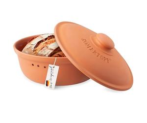 Römertopf, casseurola Round Oven, for the Bread, in terracotta