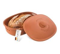 Römertopf Ceramic clay bread pot, ideal for storing bread and pastries 30x21cm