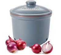 Römertopf Maxi Storage Pot Fresh Pot Made of Natural Clay for Long Shelf Life of Food such as Onions Diameter 20.0 cm Blue/Grey
