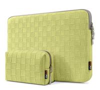 ROEPHY 14 Inch Laptop Sleeve Case with Accessory Pocket,Water-Resistant Laptop Protective Carry Case for Macbook 15,Lenovo, HP, ASUS, Dell, Acer,Chromebook, Green