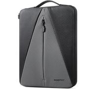 ROEPHY 15.6-16 Inch Laptop Sleeve Case, Waterproof Laptop Protective Carry Case for MacBook Pro 16/ Dell XPS 16 / HP Pavilion Envy/Lenovo ThinkPad IdeaPad/ASUS Vivobook/Acer/LG, Black + Grey