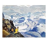 Roerich Drops Of Life Mountain Landscape Painting Art Print Canvas Premium Wall Decor Poster Mural
