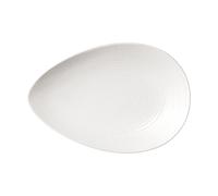 Rörstrand Blue Fire serving platter White, 24x35 cm