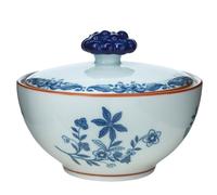 Rörstrand Ostindia bowl with lid 35 ift wrap Blue-white