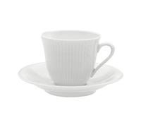 Rörstrand Swedish Grace cup with saucer 16 cl Snow