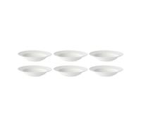 Rörstrand Swedish Grace deep plate 25 cm, 6-pack snow (white)