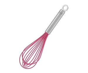 Rösle 13586 Whisk 27 cm, Silicone 18/10 Stainless Steel, Pink, Silver