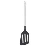 RÖSLE Basic Line 18/10 Stainless Steel Spatula with Round Handle and Hanging Loop PPA Dishwasher Safe Silver/Black