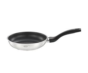 RÖSLE Basic Line Frying Pan Diameter 20 cm, Universal Pan with ProPlex Non-Stick Coating, 18/10 Stainless Steel, Induction and Dishwasher Safe