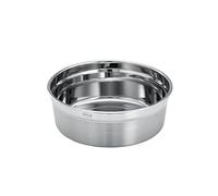 RÖSLE Flexx 2GO 0.8 L Round Stainless Steel Lunch Box Microwave and Oven Safe up to 150 °C, Dishwasher Safe, Silver