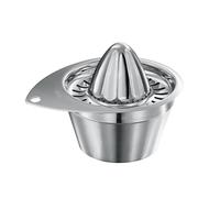 RÖSLE Lemon Squeezer, High-Quality Press for Citrus Fruits Such as Lemons, Limes and Oranges with Extra Large Collection Container, 18/10 Stainless Steel, Dishwasher-Safe