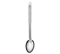 RÖSLE Silicone Pouring Spoon, High-Quality Sauce Spoon with Silicone Rim and Round Handle, 18/10 Stainless Steel, Dishwasher Safe, 33.5 x 6 x 4 cm