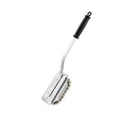RÖSLE SlideX Long Handle Changeable Bristle Grill Brush, Silver