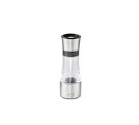 RÖSLE Spice Mill, High Quality Salt Pepper Mill with Adjustable Grinding Levels for Dry Spices, Easy Refill, Stainless Steel 18/10, Silver, Black, Transparent