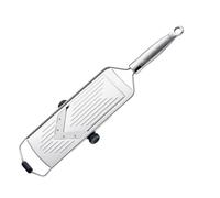 RÖSLE V-Blade Slicer, High Quality V-Slicer for Vegetables such as Cucumbers or Tomatoes, 5 Cutting Strengths, with Silicone Base, 18/10 Stainless Steel, Includes Vegetable Holder and Protective Cover