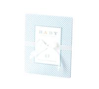 Rössler 13301930000 - Leporello Baby Boy, White Sides, Light Blue, 150 x 190 mm, Birth and Christening, 1 Piece