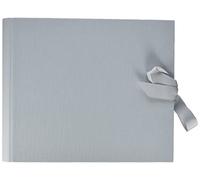 Rössler 2 Ring Photo Album 40 Pages - Grey with Bow,23 x 21 cm