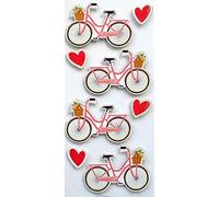 Rössler Bicycle with Heart Stickers 4 Pieces