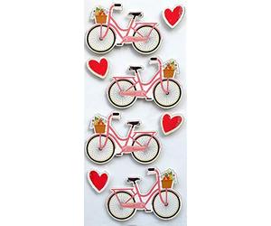 Rössler Bicycle with Heart Stickers 4 Pieces